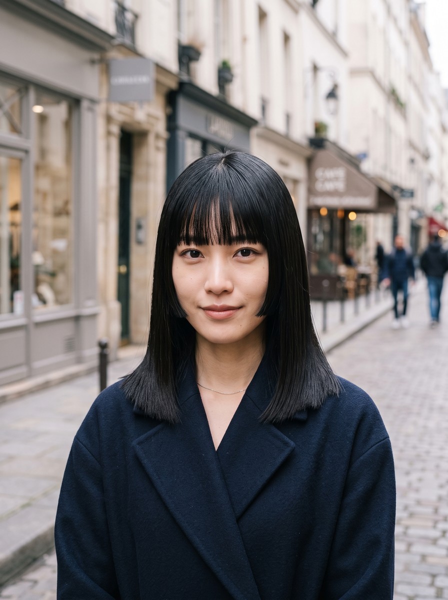 Hime-Influenced Bob with Cheek Panels