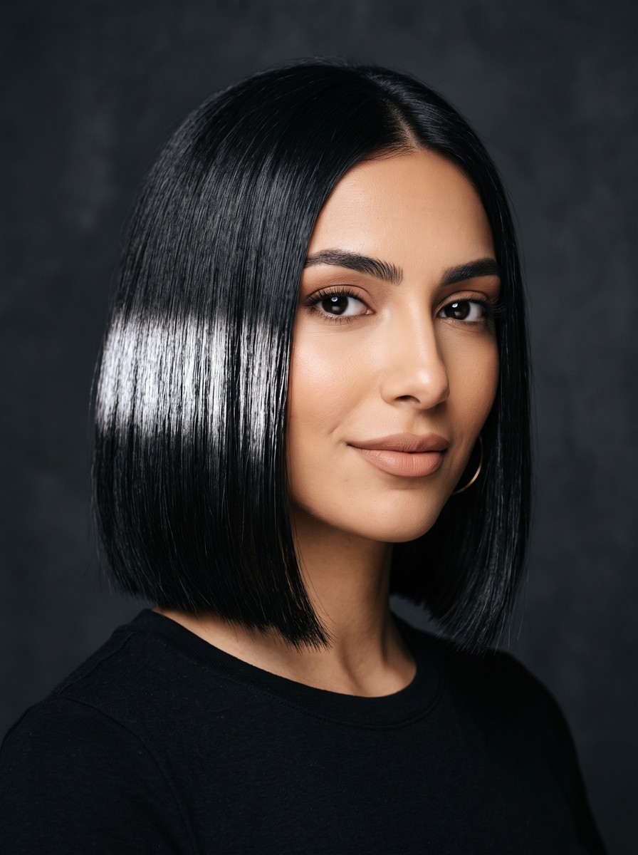 Glass-Finish Jet Black Bob
