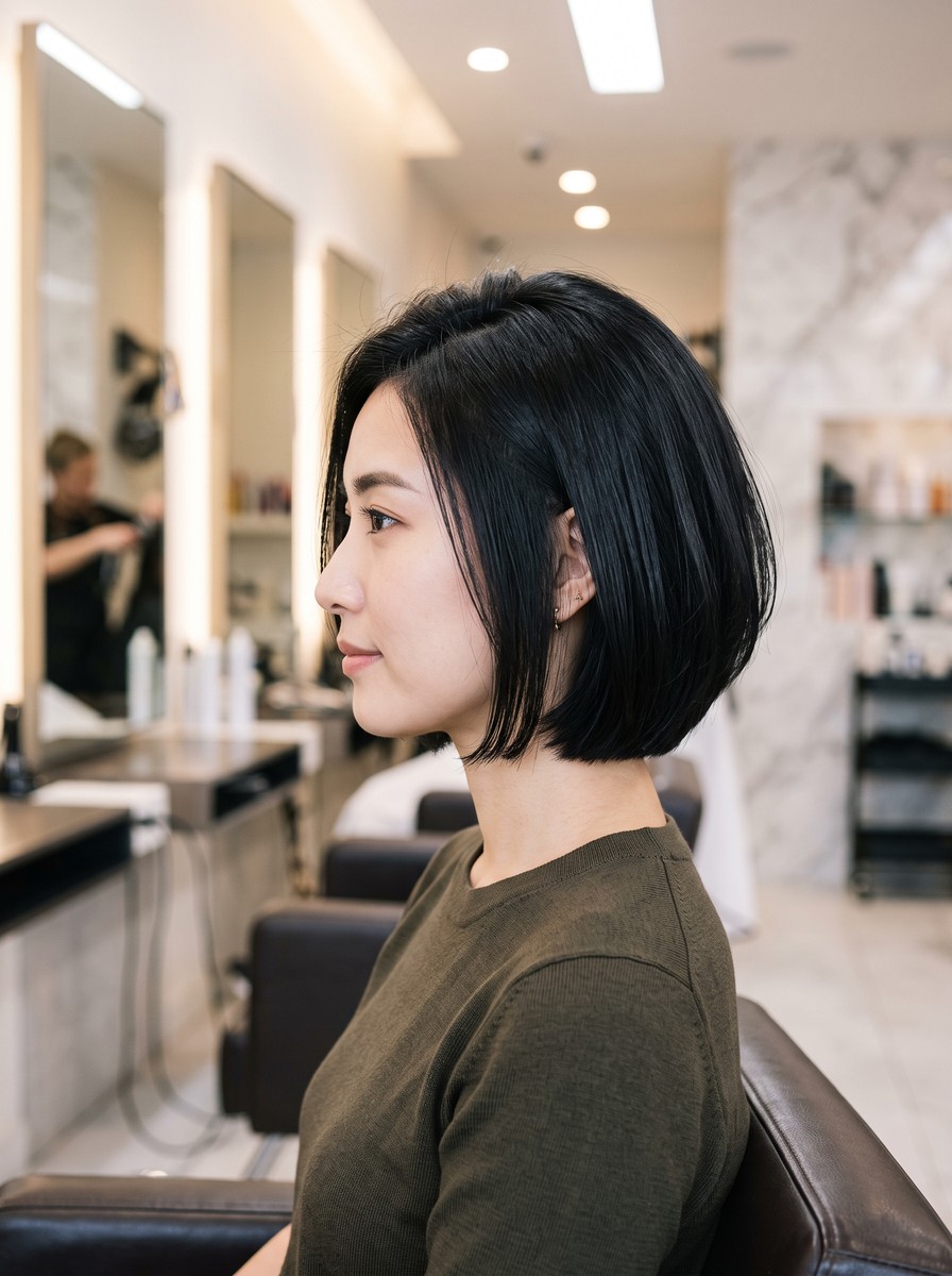 Soft Stacked Bob for Fine Hair