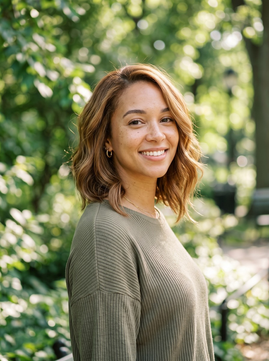Subtle A-Line Layered Bob