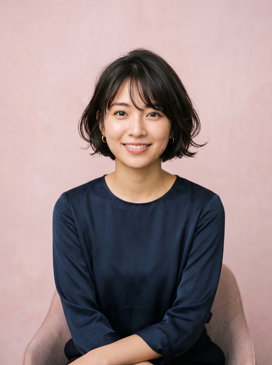 Short Face-Framing Layered Bob