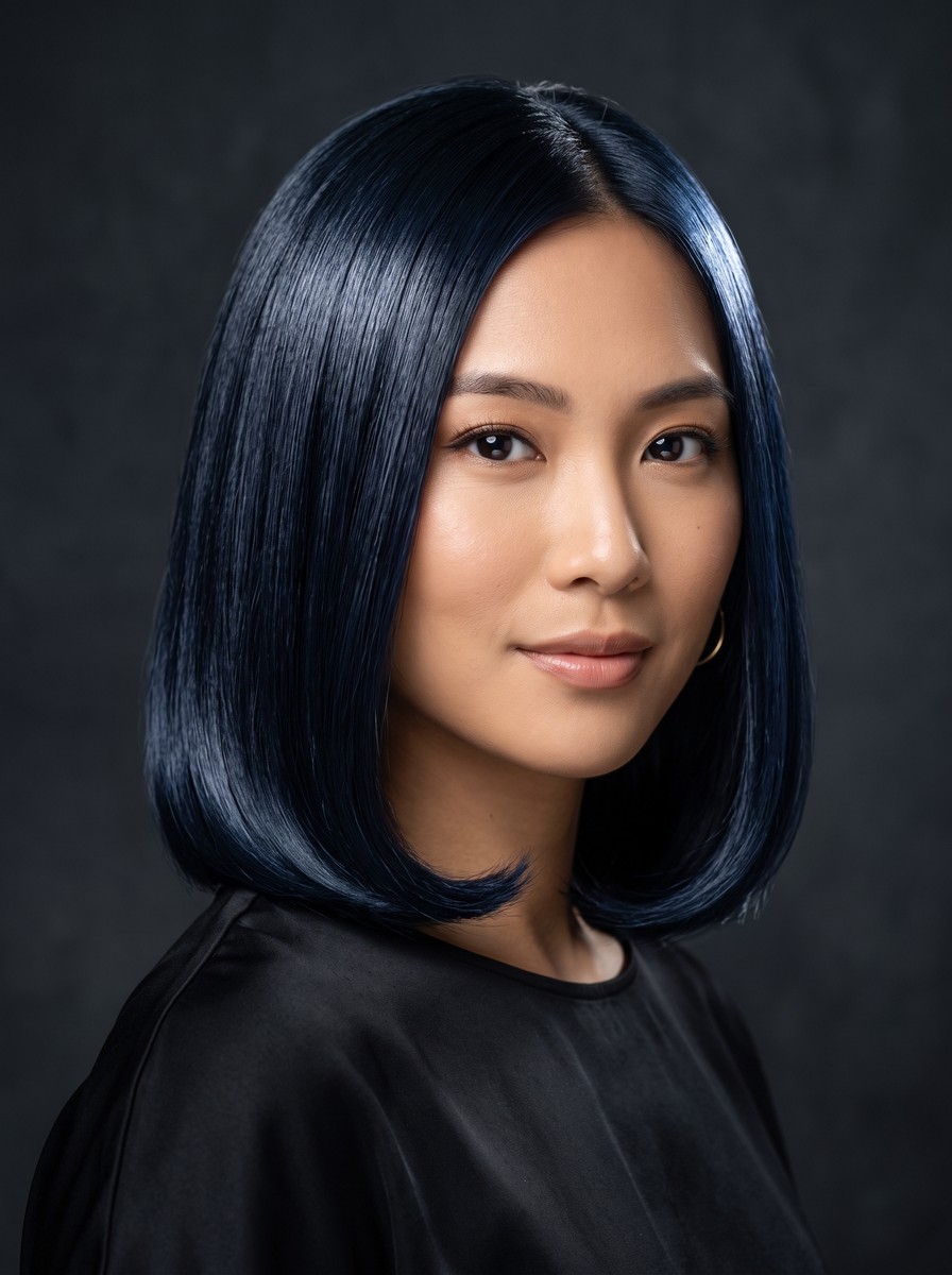 Sleek Straight Layered Bob
