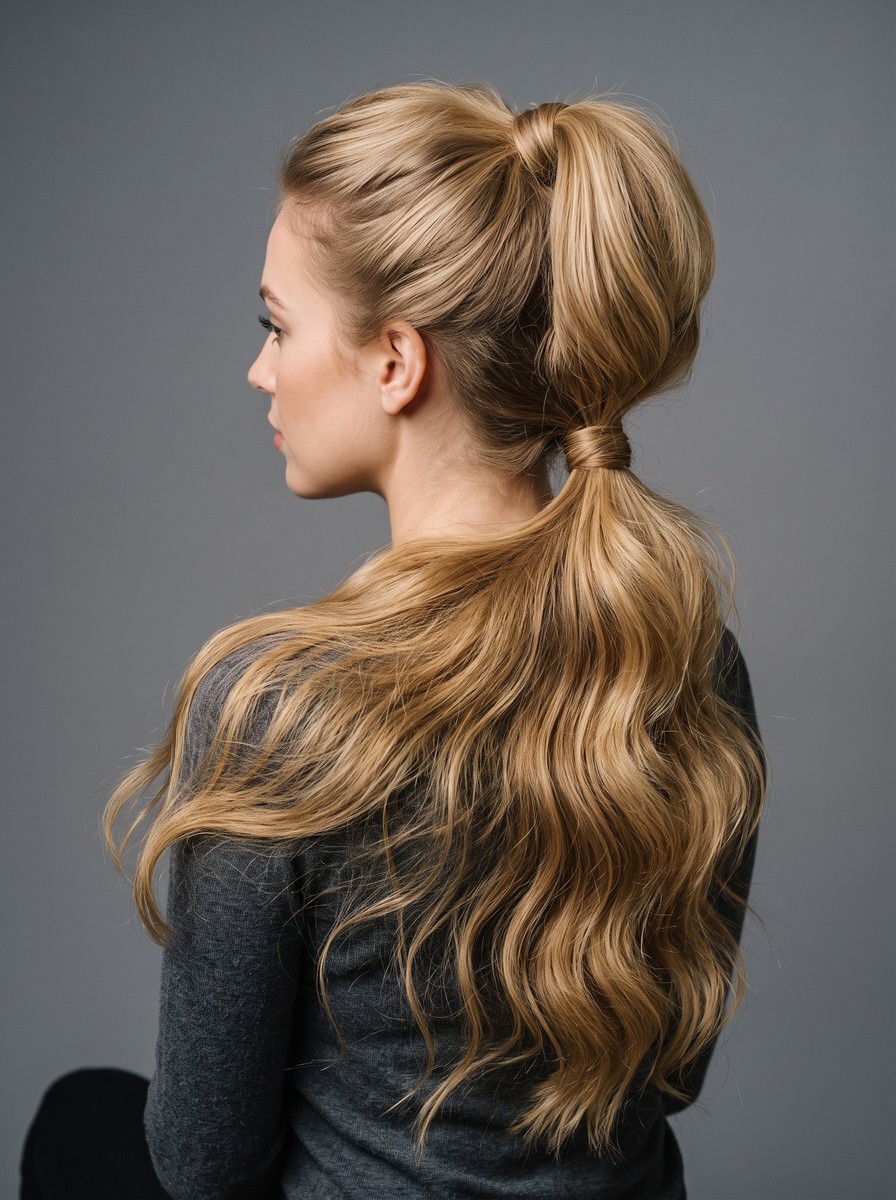 Two-Tier Stacked Ponytail