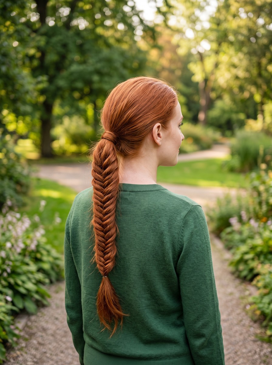 Fishtail Braided Ponytail