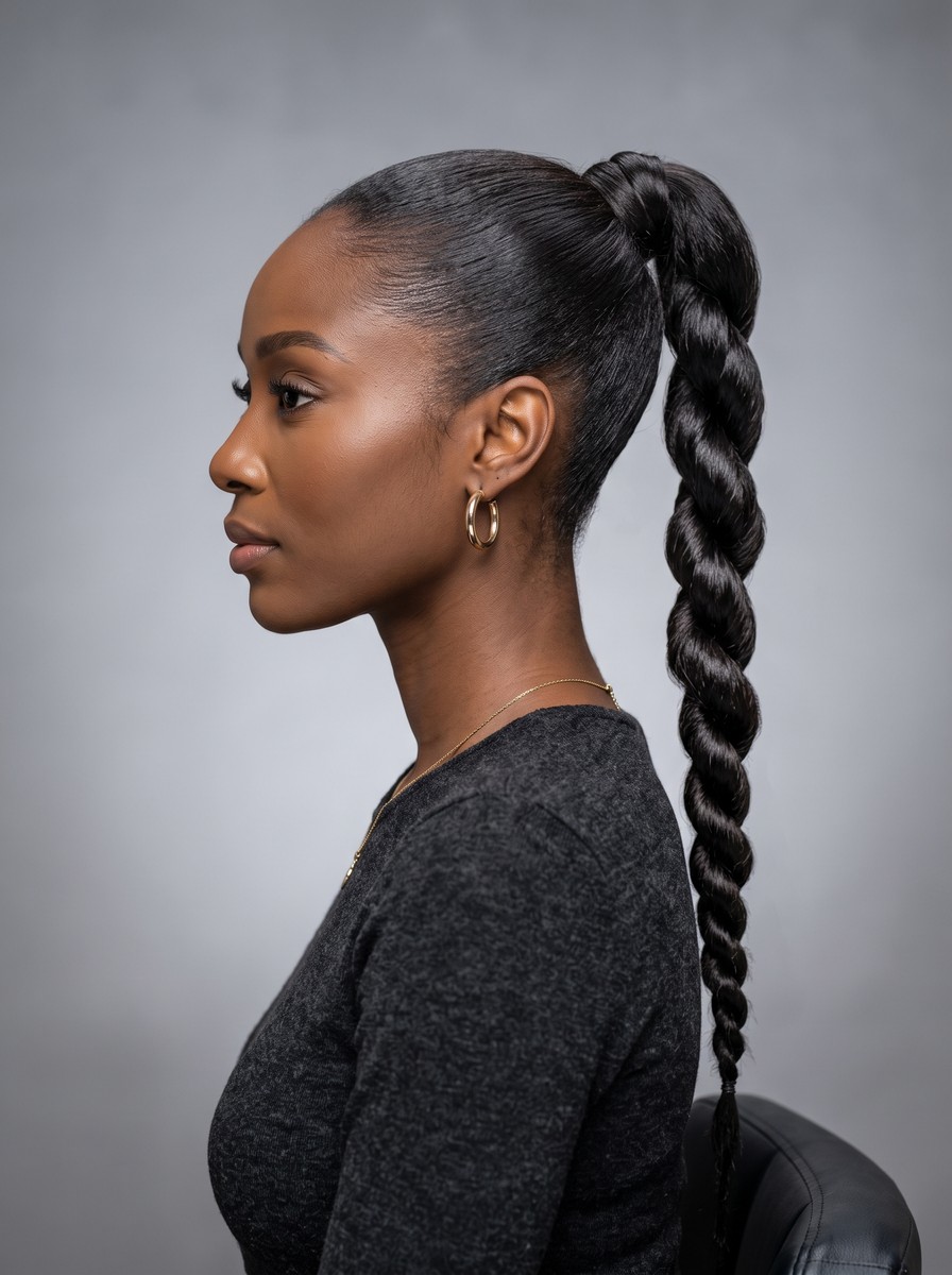 Rope-Twist Ponytail