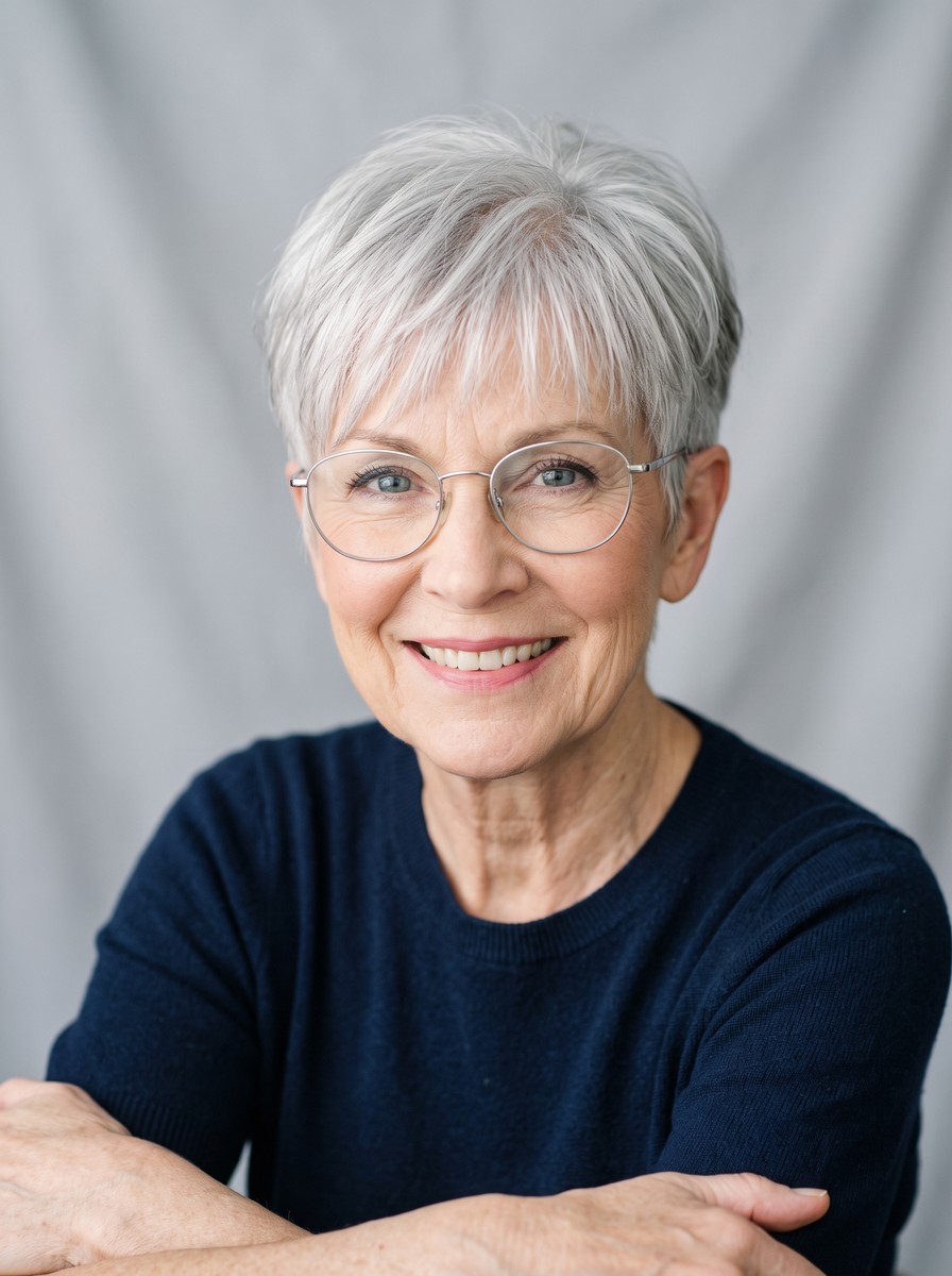 Wispy-Fringe Layered Crop for Thin Wire Frames
