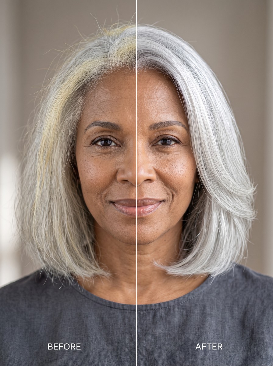 How to Build a Silver Hair Care Routine at Home for Bright, Soft, Yellow-Free Gray