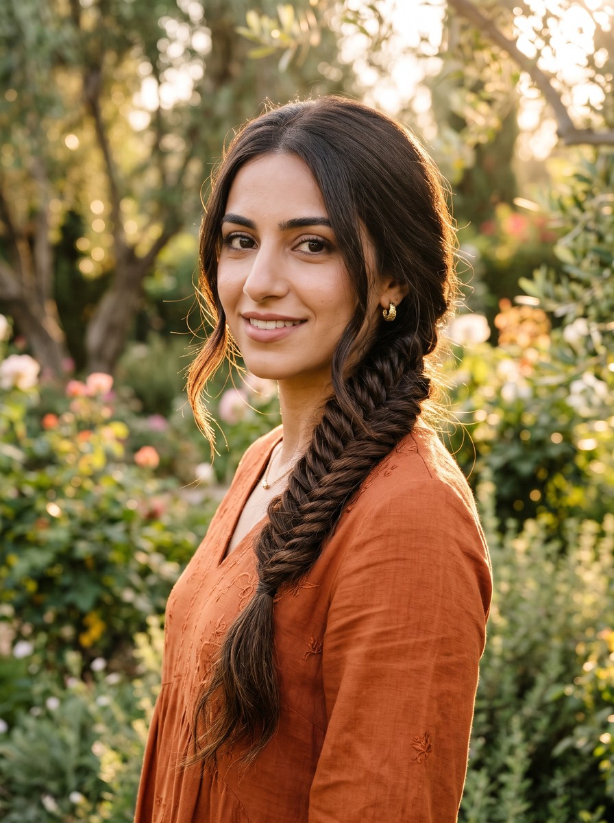 Side-Swept Fishtail Braid