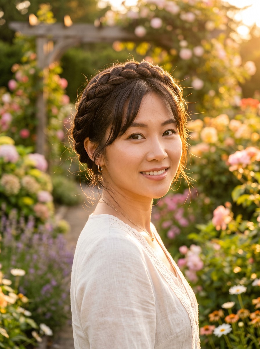 Pinned Halo Braid for Landing Photos