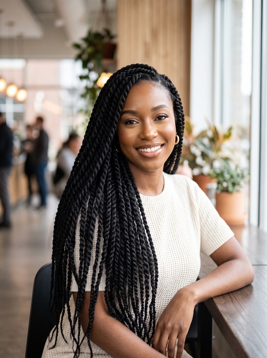Blow-Out Stretched Twists for Maximum Length