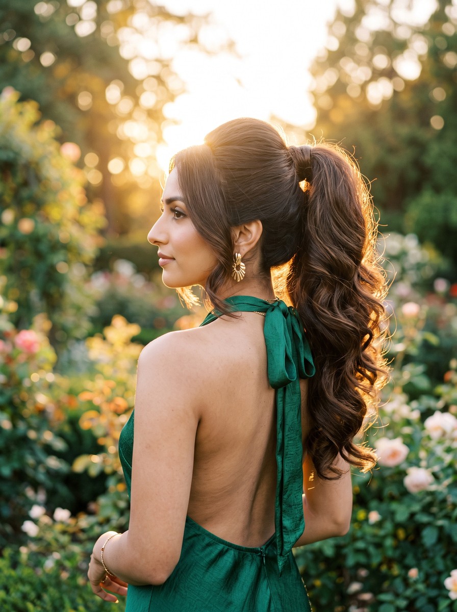 Voluminous Wrapped High Pony