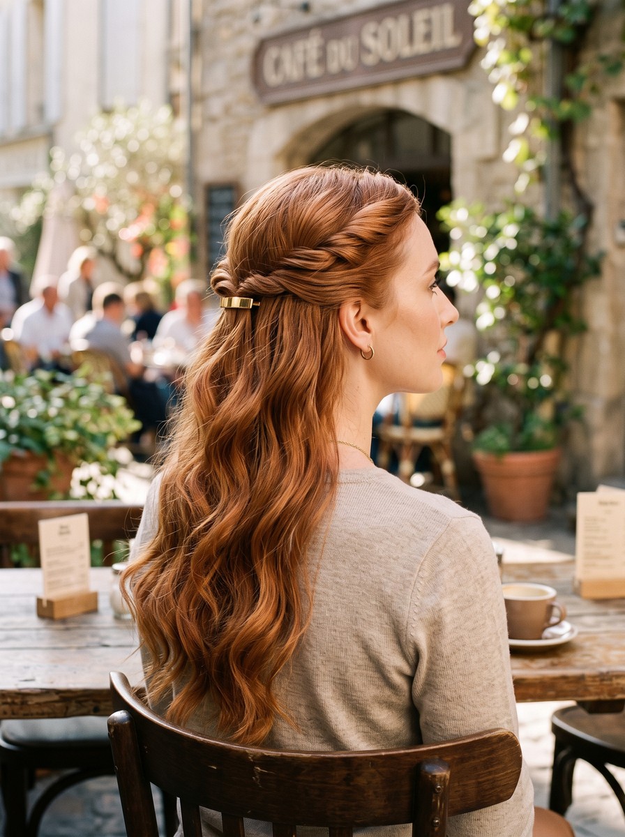 Half-Up Twist with Loose Waves